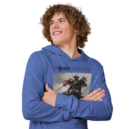 Horse and Knight Men's Bold Hooded Long-sleeve Tee