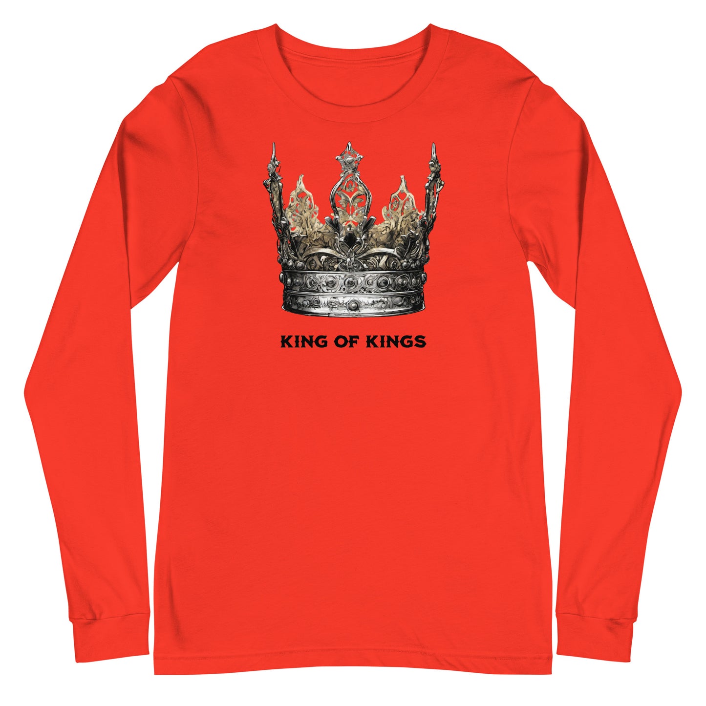 King of Kings Men's Christian Long Sleeve Tee Poppy