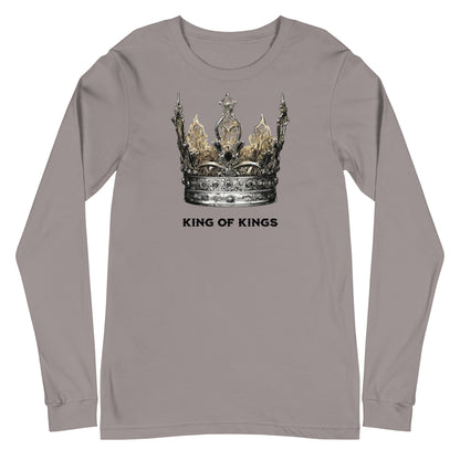 King of Kings Men's Christian Long Sleeve Tee Storm
