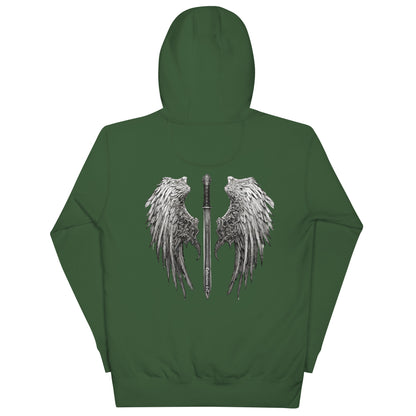 Ephesians 6:17 Women's Christian Graphic Hoodie Forest Green