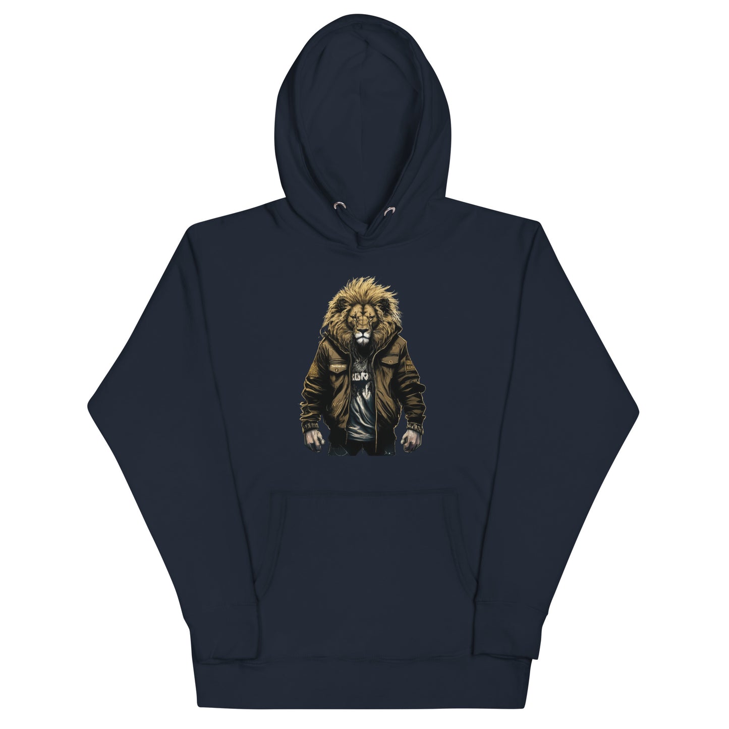 Bold Lion Men's Christian Hooded Sweatshirt Navy Blazer