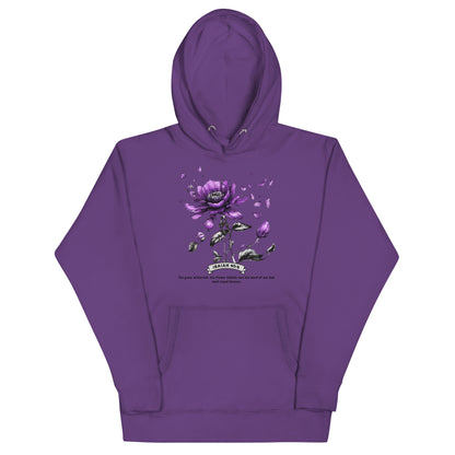 Flower Fadeth Women's Christian Hoodie Purple