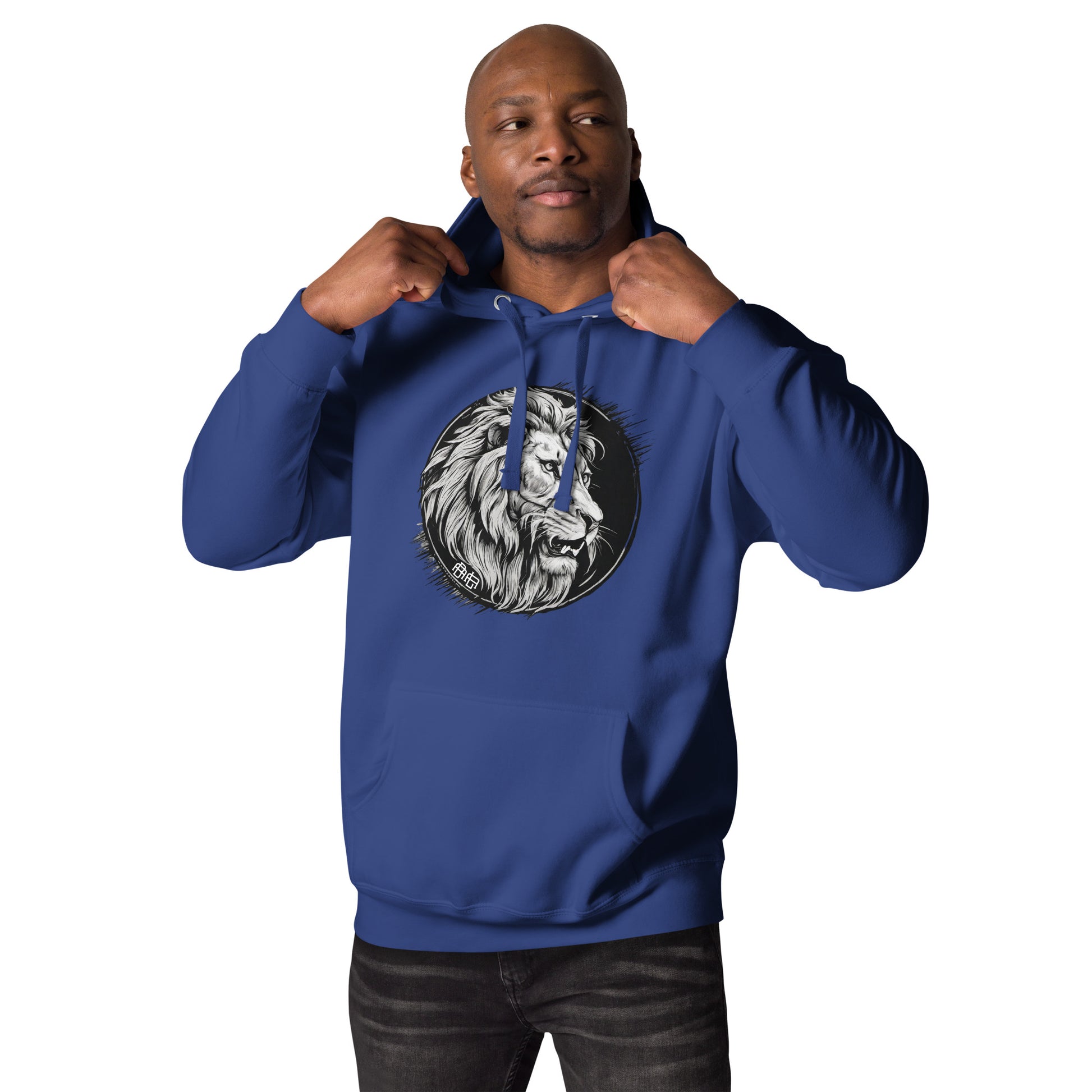 Bold as a Lion Emblem Men's Christian Hooded Sweatshirt