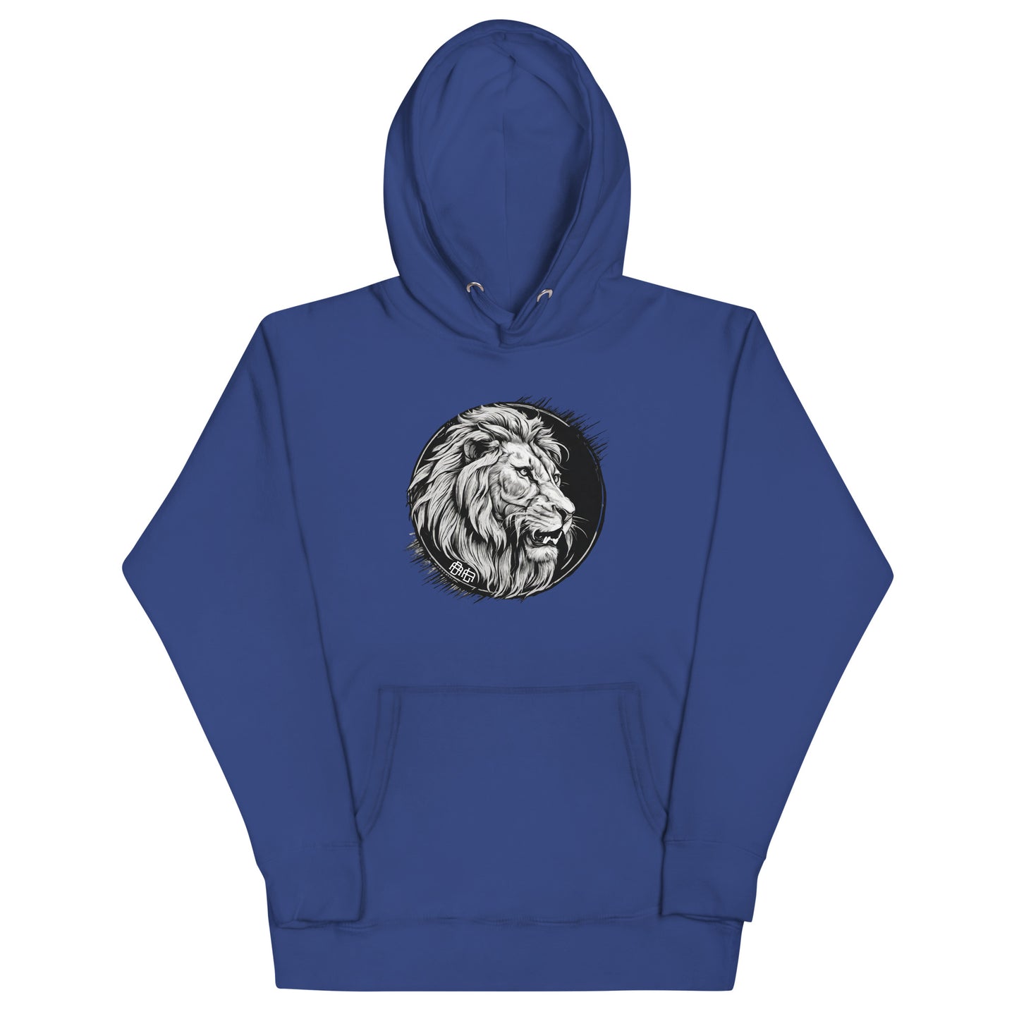 Bold as a Lion Emblem Men's Christian Hooded Sweatshirt Team Royal