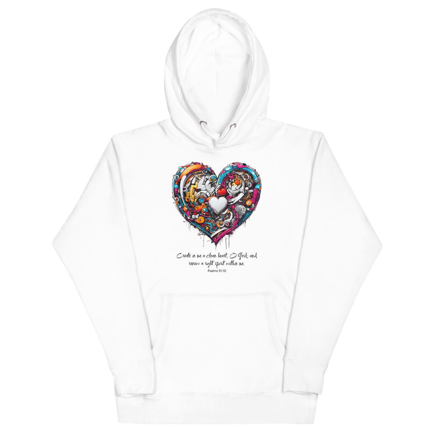 Blessed are the Pure in Heart Christian Women's Hoodie White
