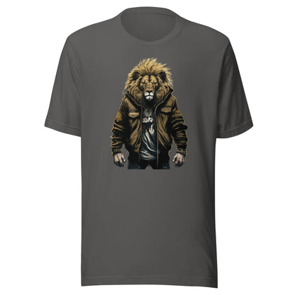 Bold Lion Men's Christian Graphic T-Shirt Asphalt