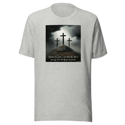 John 15:13 Scripture Women's Christian Classic T-Shirt Athletic Heather