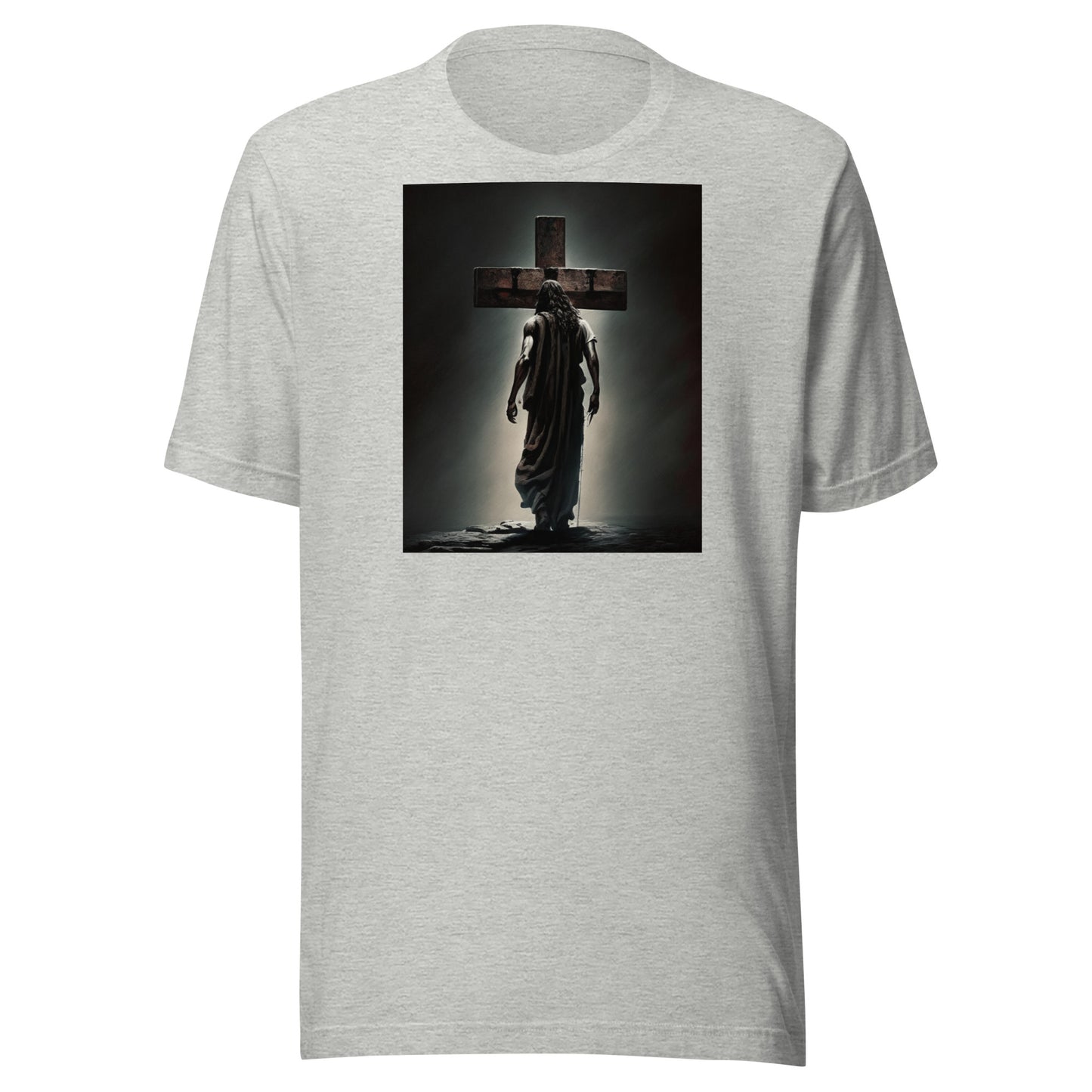Christ Facing the Cross Women's Christian Classic T-Shirt Athletic Heather