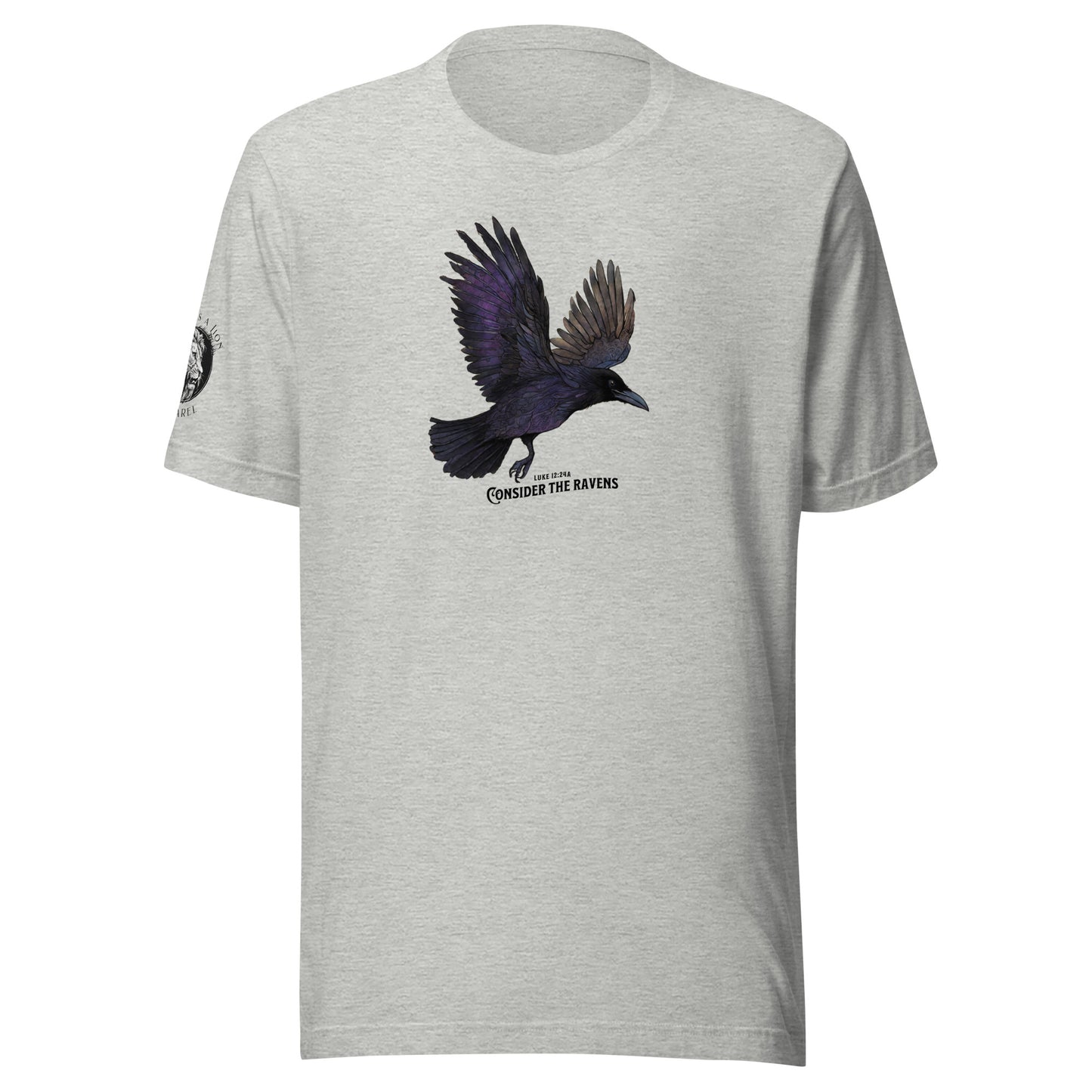 Raven Christian Inspired Men's T-Shirt Athletic Heather
