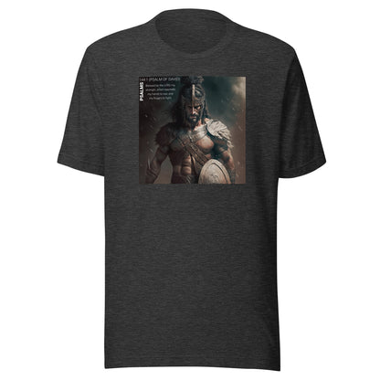Psalms 144 Warrior Men's T-Shirt Dark Grey Heather