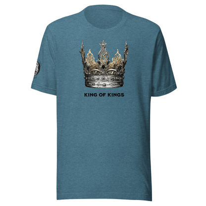 King of Kings Women's Biblical Classic T-Shirt Heather Deep Teal