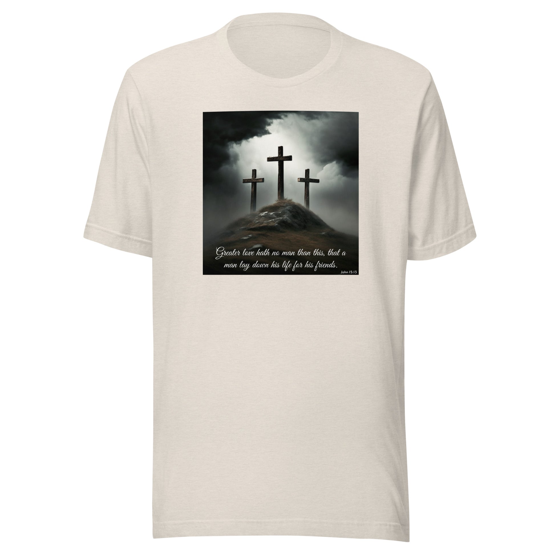 John 15:13 Scripture Women's Christian Classic T-Shirt Heather Dust