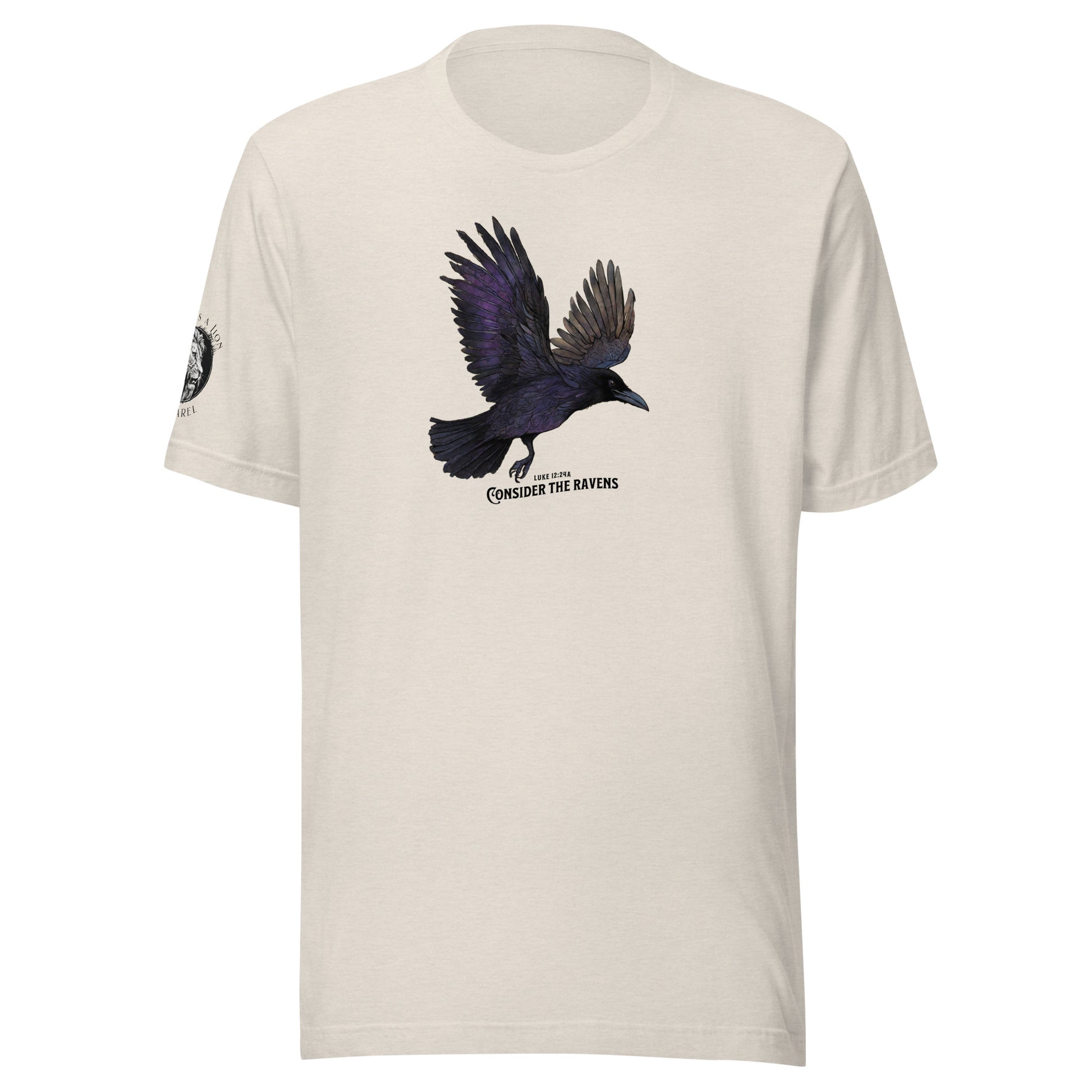 Consider the Ravens Bible Verse Women's Classic T-Shirt Heather Dust