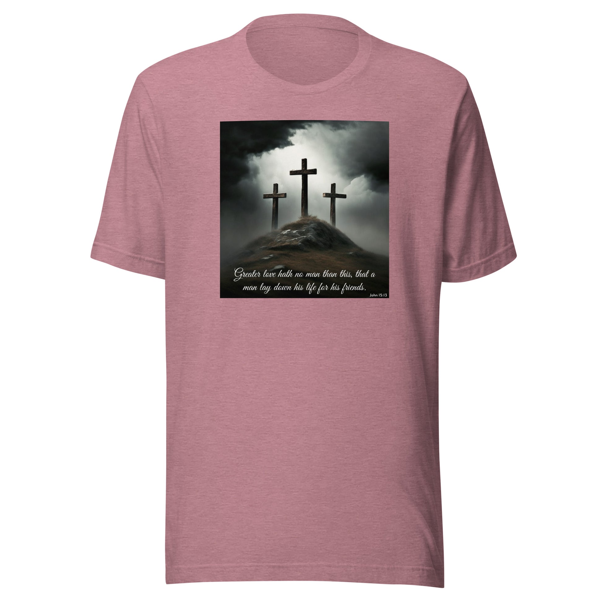 John 15:13 Scripture Women's Christian Classic T-Shirt Heather Orchid