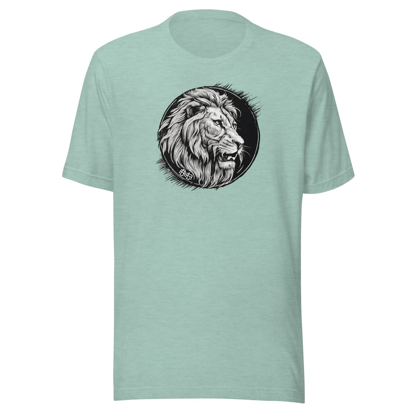 Bold As A Lion Emblem Christian Women's Classic T-Shirt Heather Prism Dusty Blue