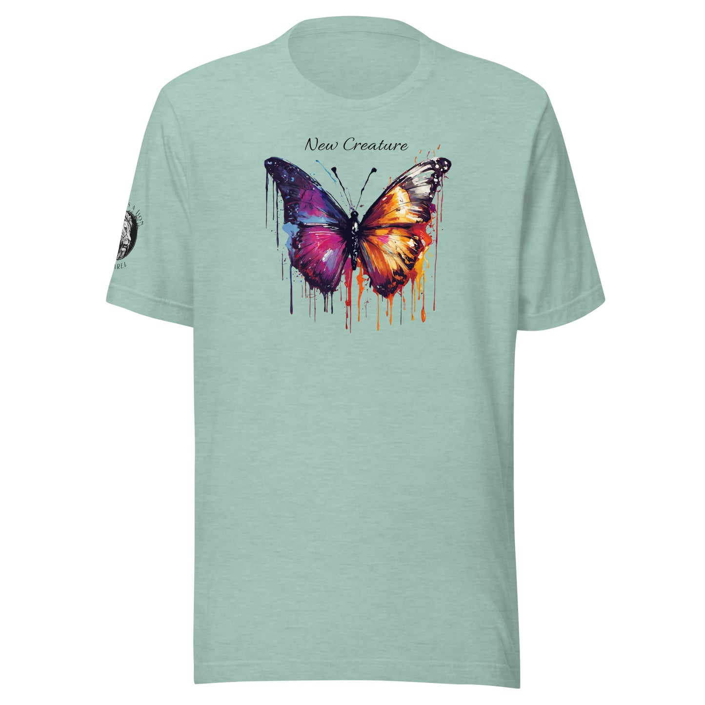 New Creature Christian Women's Beautiful Graphic Classic T-Shirt Heather Prism Dusty Blue