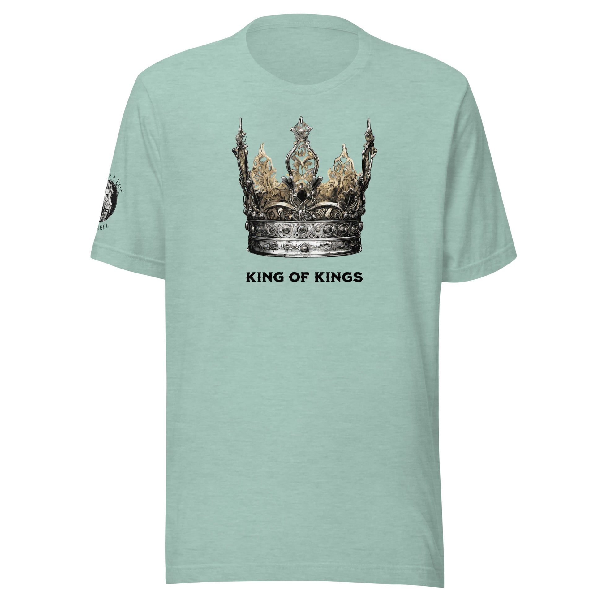 King of Kings Women's Biblical Classic T-Shirt Heather Prism Dusty Blue