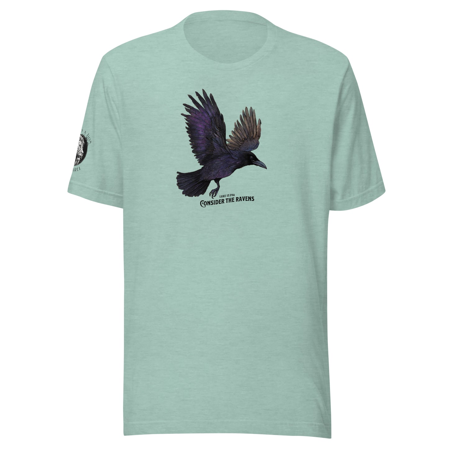 Consider the Ravens Bible Verse Women's Classic T-Shirt Heather Prism Dusty Blue