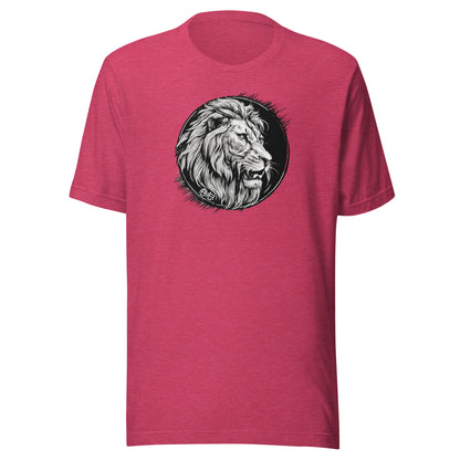 Bold As A Lion Emblem Christian Women's Classic T-Shirt Heather Raspberry