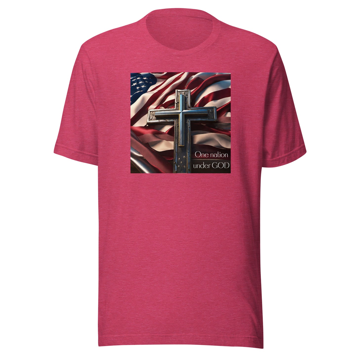 Patriotic Women's Classic Graphic T-Shirt Heather Raspberry