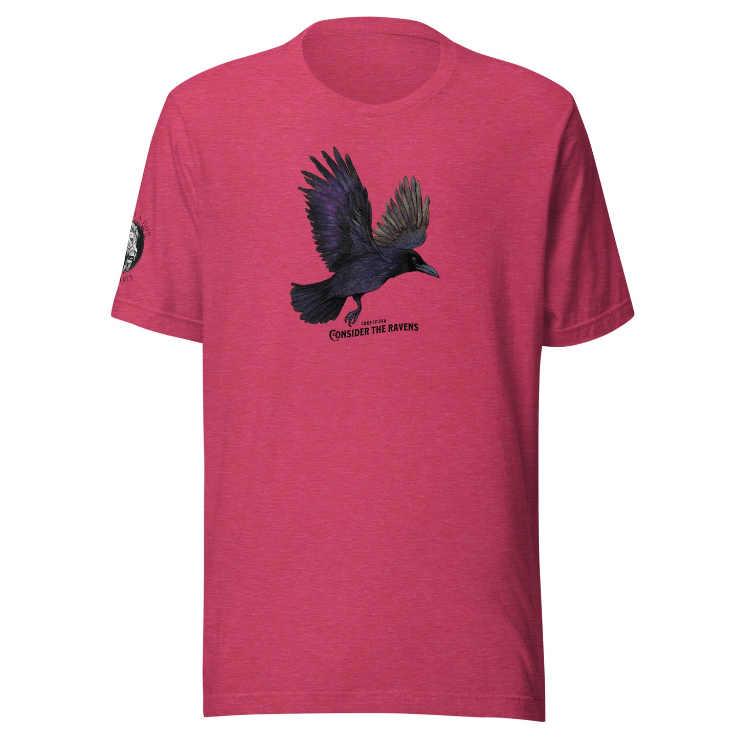 Consider the Ravens Bible Verse Women's Classic T-Shirt Heather Raspberry