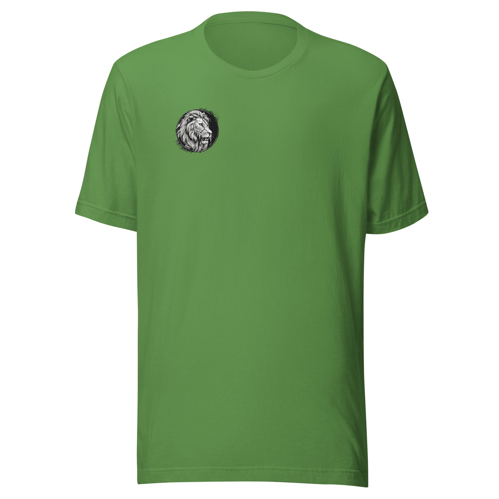 Bold Lion Men's Christian Graphic T-Shirt (back print & front logo) Leaf