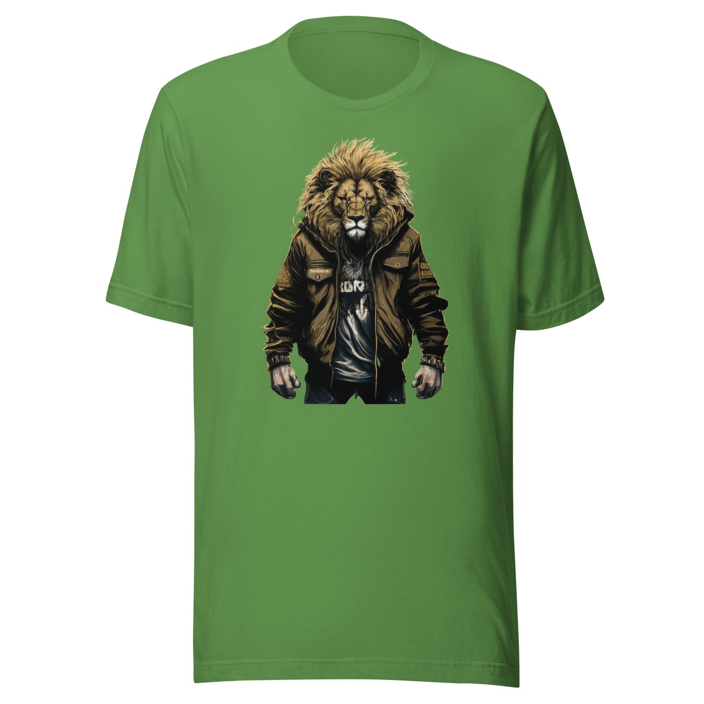Bold Lion Men's Christian Graphic T-Shirt Leaf