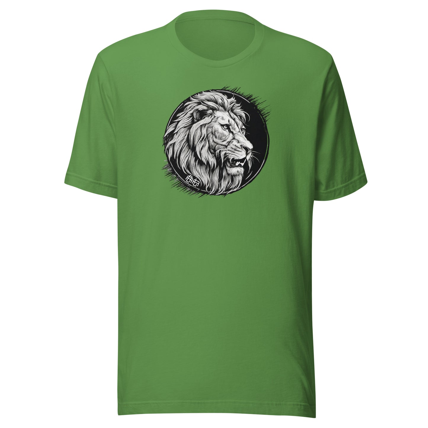 Bold as a Lion Emblem Christian Men's T-Shirt Leaf
