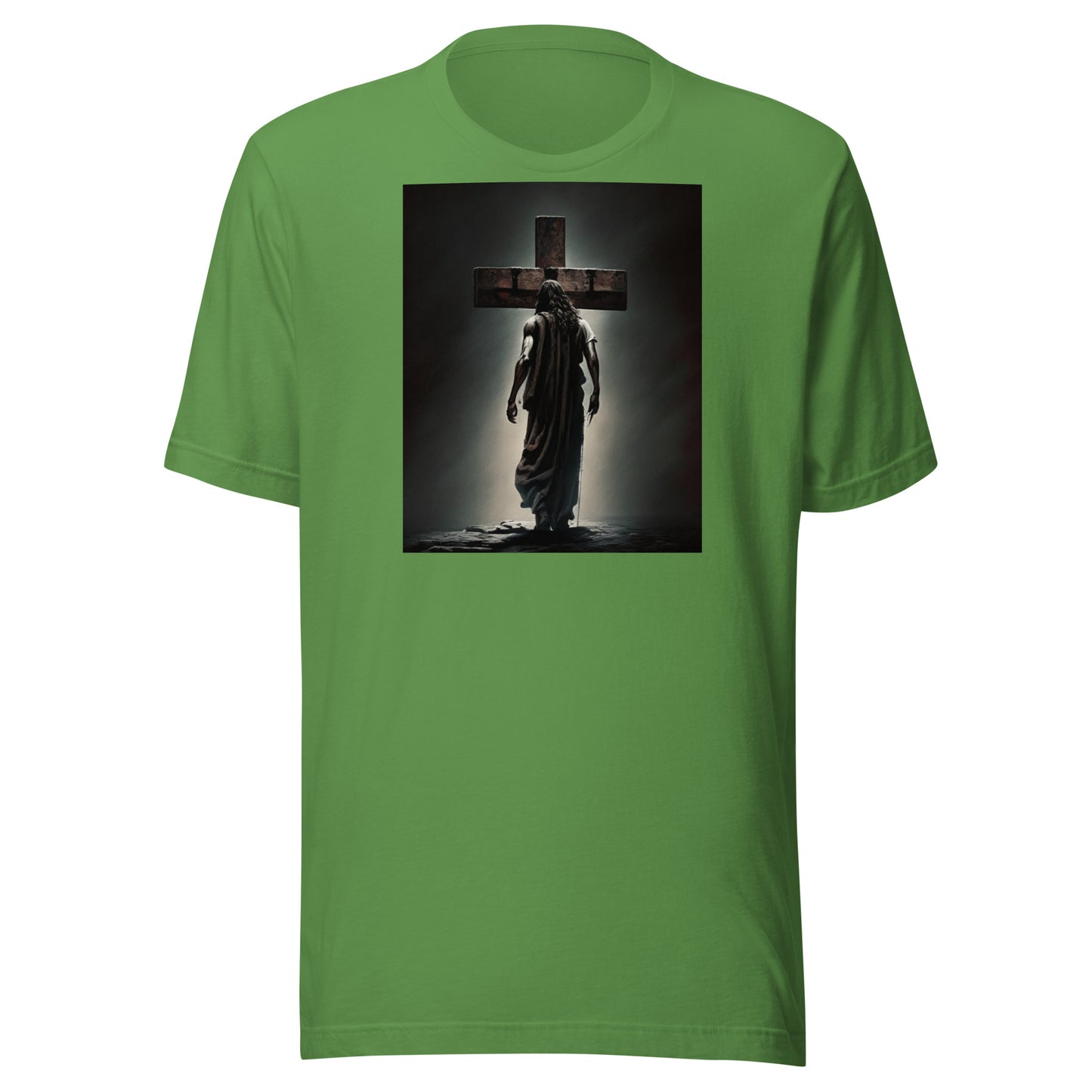 Christ Facing the Cross Women's Christian Classic T-Shirt Leaf