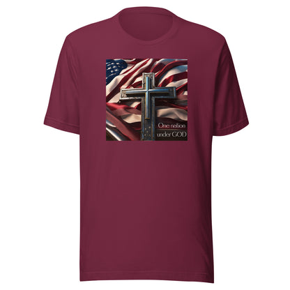 Patriotic Women's Classic Graphic T-Shirt Maroon