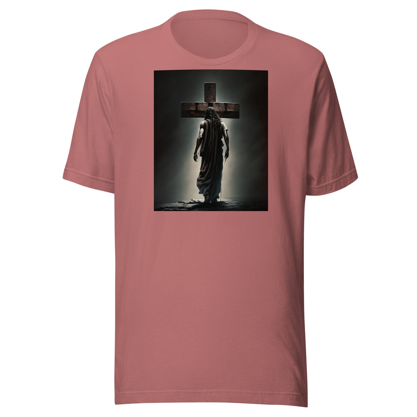 Christ Facing the Cross Women's Christian Classic T-Shirt Mauve