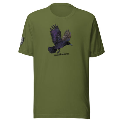 Raven Christian Inspired Men's T-Shirt Olive
