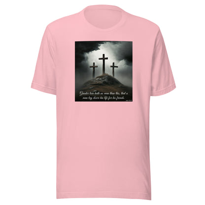 John 15:13 Scripture Women's Christian Classic T-Shirt Pink