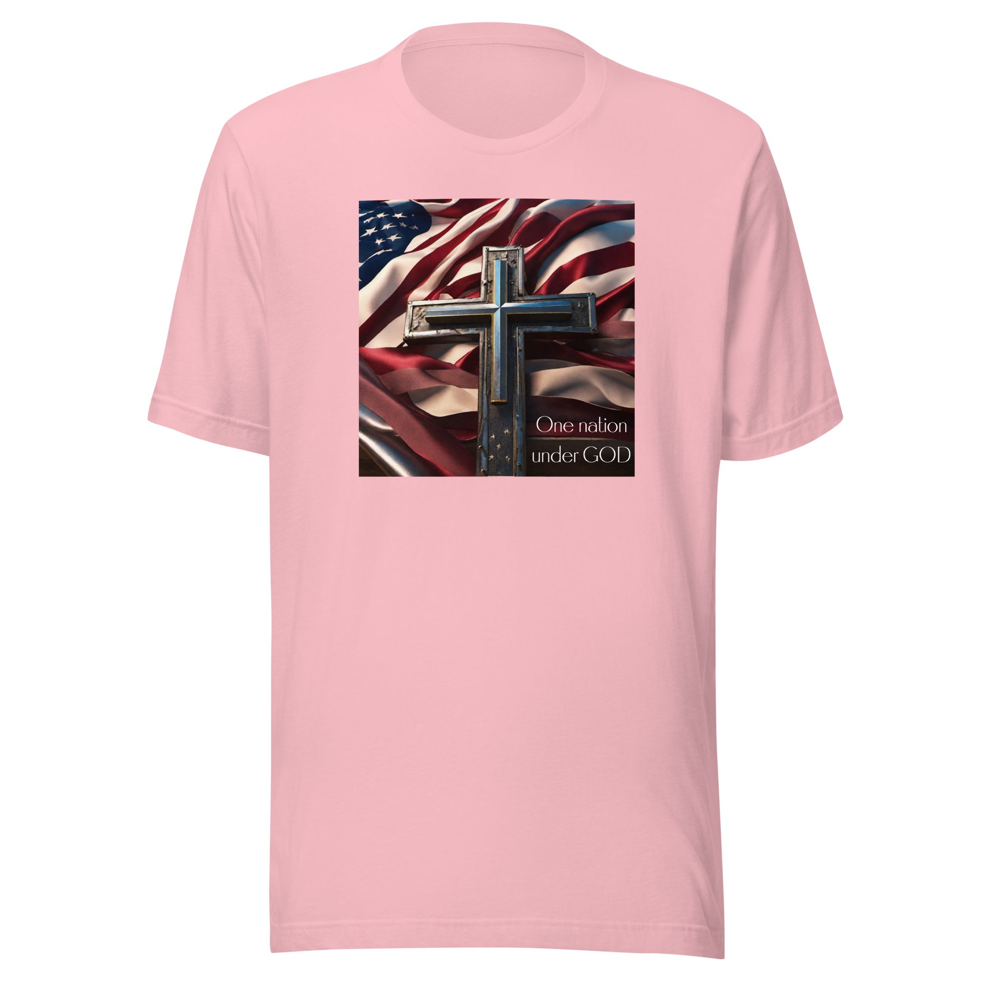 Patriotic Women's Classic Graphic T-Shirt Pink