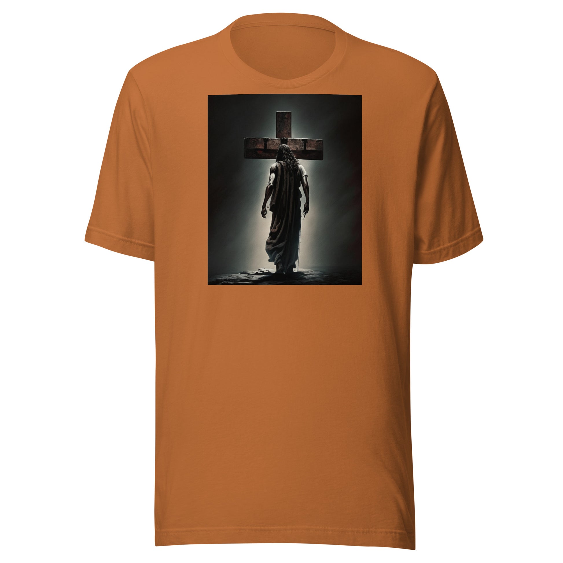 Christ Facing the Cross Men's Christian T-Shirt Toast