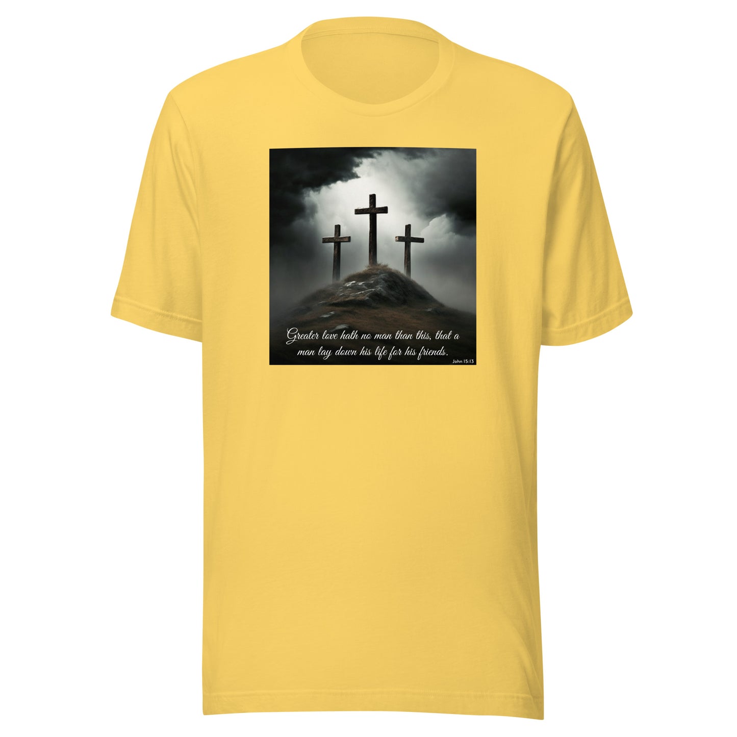 John 15:13 Scripture Women's Christian Classic T-Shirt Yellow