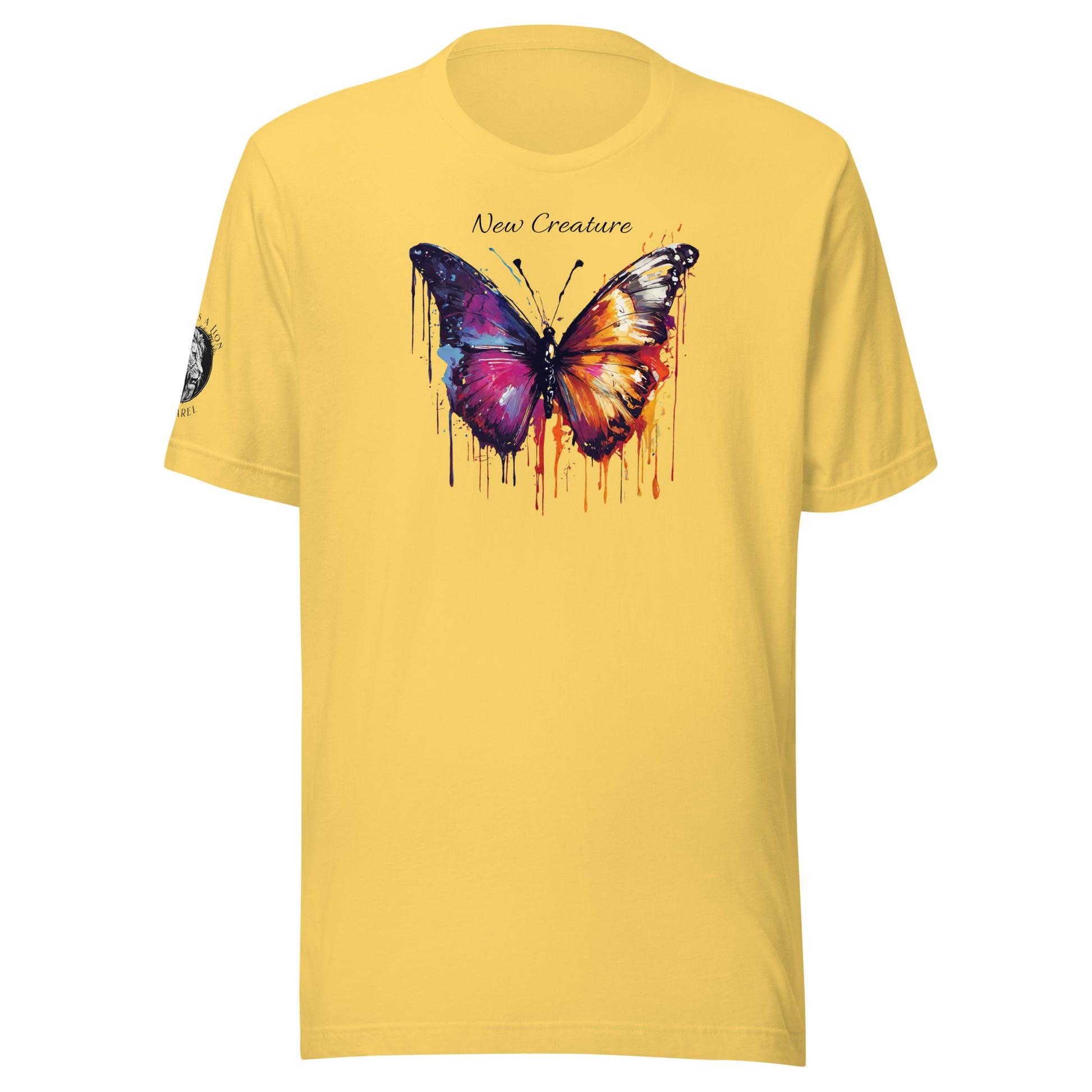 New Creature Christian Women's Beautiful Graphic Classic T-Shirt Yellow