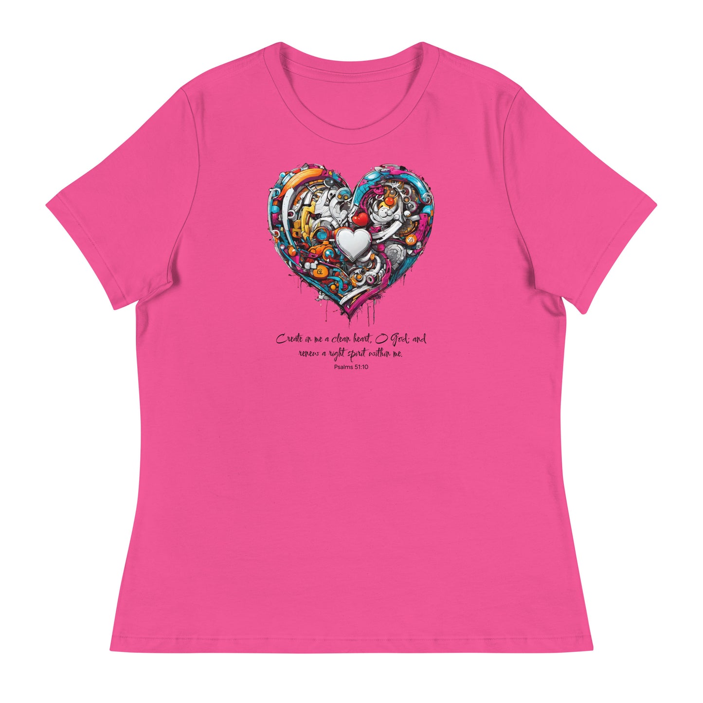 Blessed are the Pure in Heart Women's Christian T-Shirt Berry