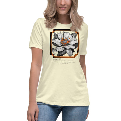Isaiah 40:8 Flower Fadeth Women's Christian Graphic T-Shirt