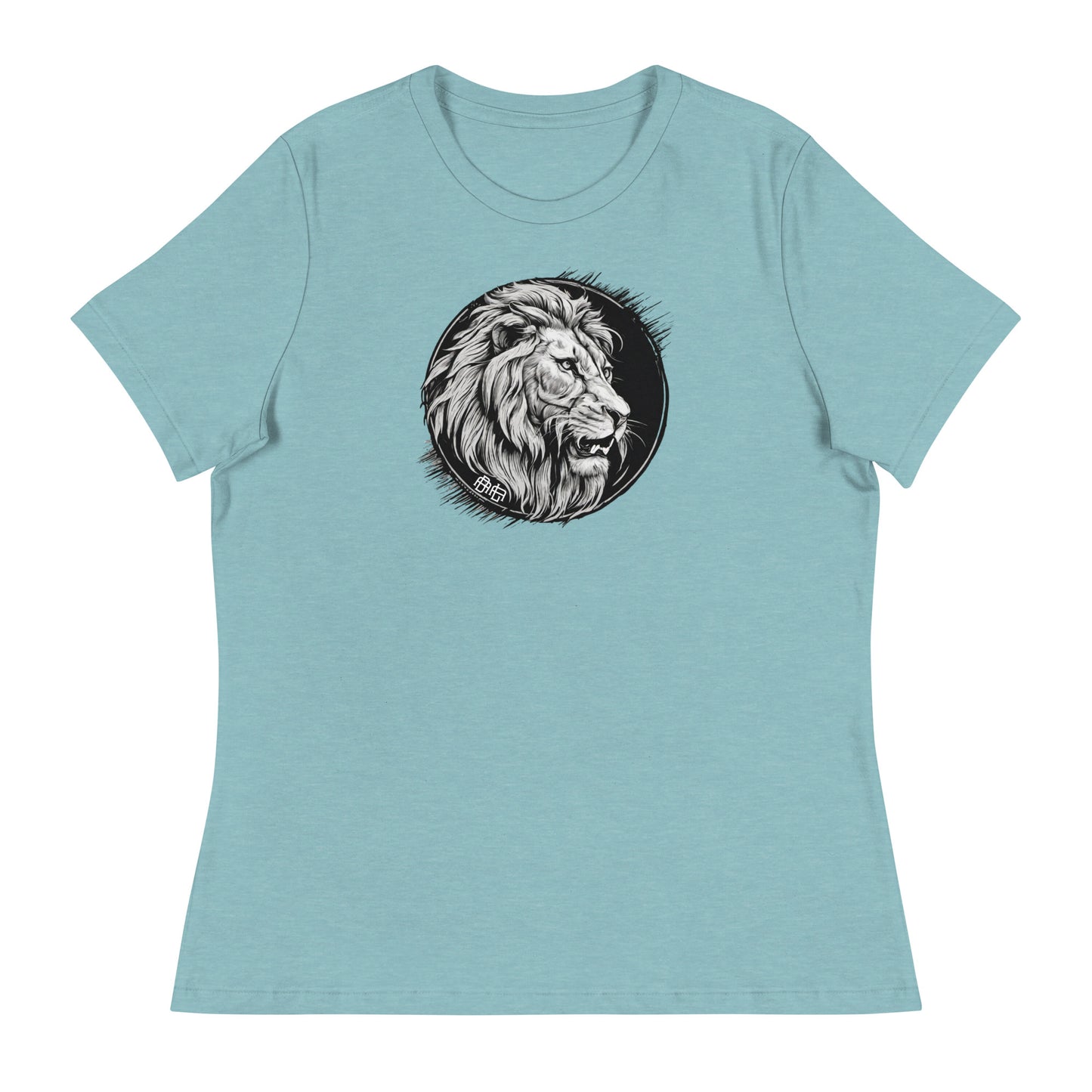Bold As A Lion Apparel Women's Christian T-Shirt Heather Blue Lagoon