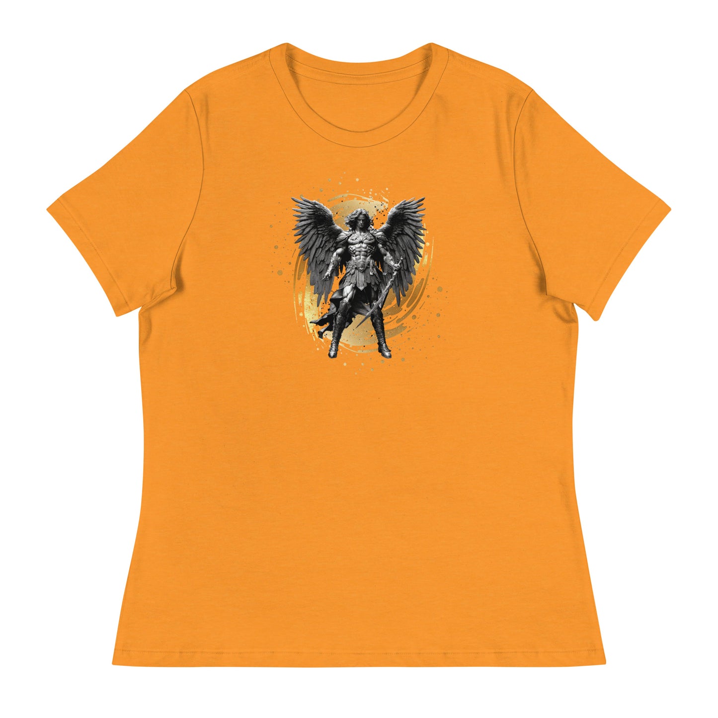Biblical Archangel Bold Christian Women's T-Shirt Heather Marmalade
