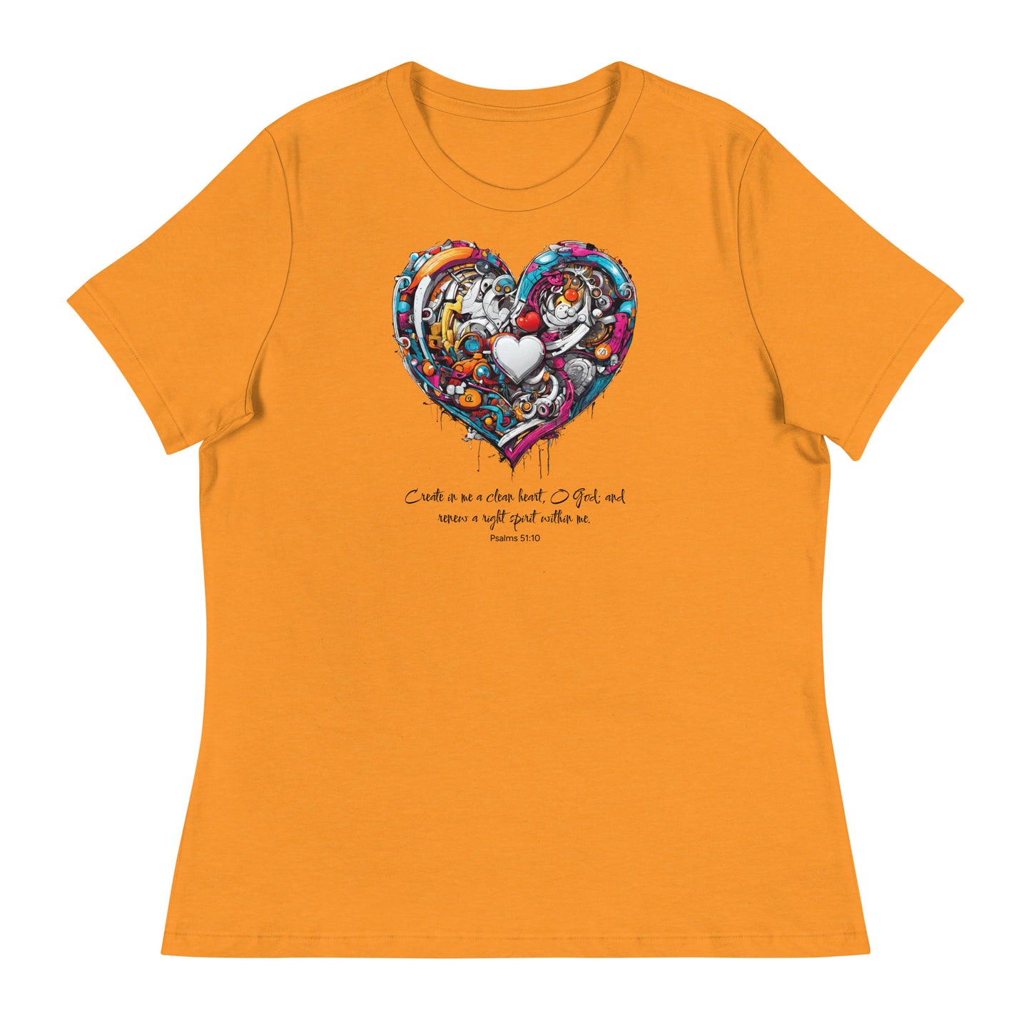 Blessed are the Pure in Heart Women's Christian T-Shirt Heather Marmalade