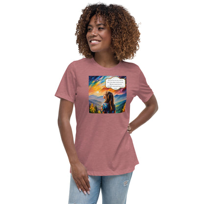 Lift Up Mine Eyes Women's Christian T-Shirt