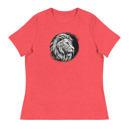 Bold As A Lion Apparel Women's Christian T-Shirt Heather Red