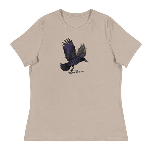 Consider the Ravens Women's Bible Verse Women's T-shirt Heather Stone