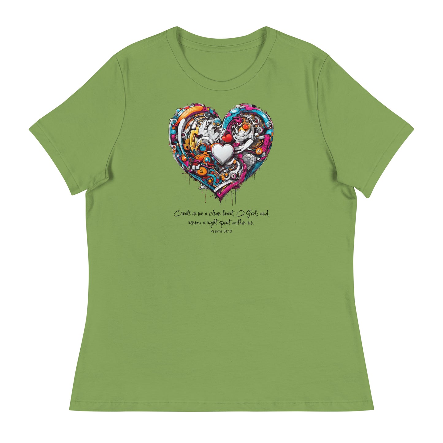 Blessed are the Pure in Heart Women's Christian T-Shirt Leaf
