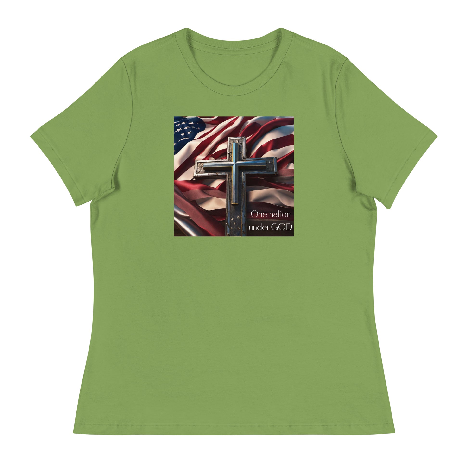 Patriotic Graphic Women's T-shirt Leaf