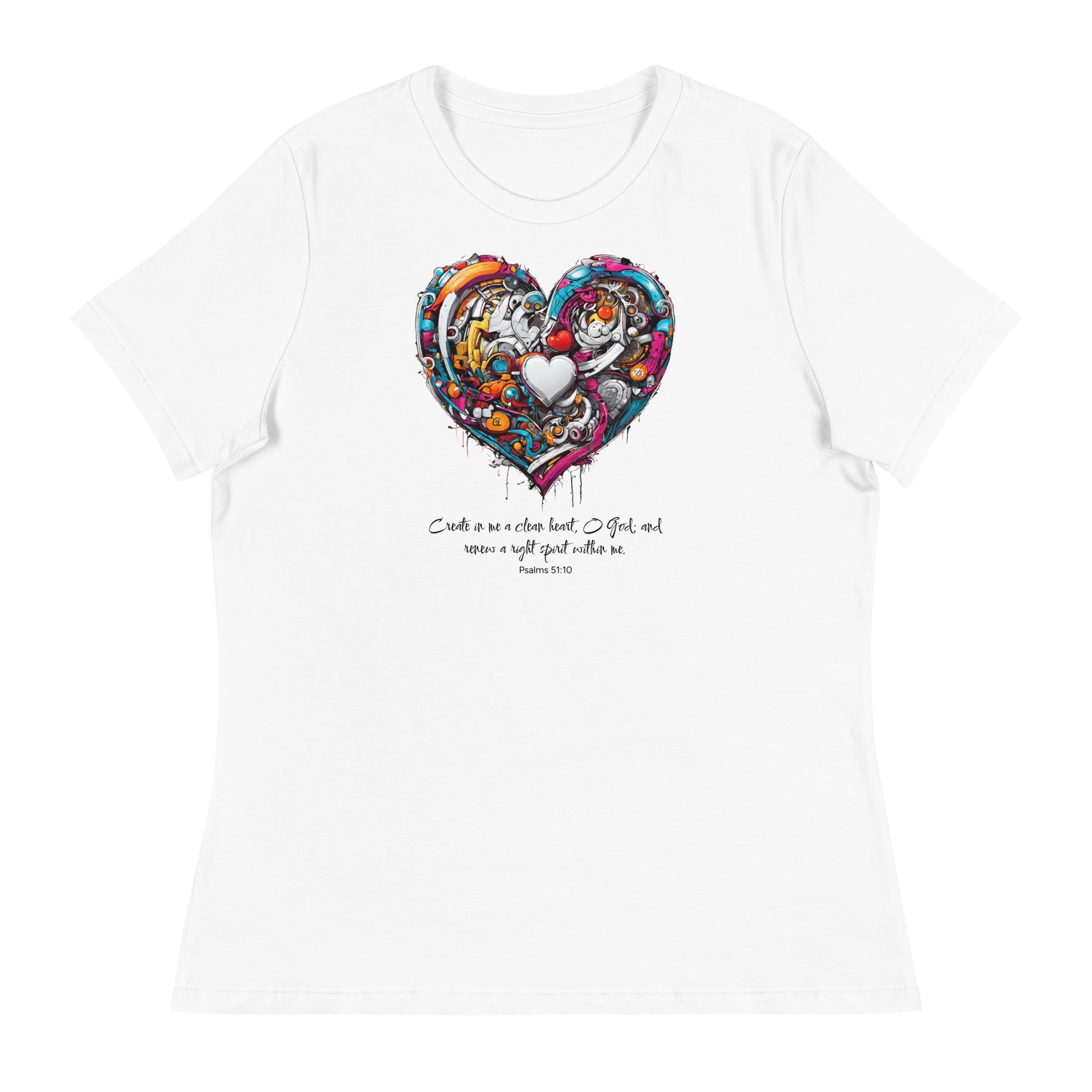 Blessed are the Pure in Heart Women's Christian T-Shirt White